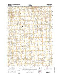 Rembrandt Iowa Current topographic map, 1:24000 scale, 7.5 X 7.5 Minute, Year 2015