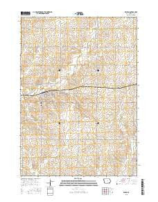 Remsen Iowa Current topographic map, 1:24000 scale, 7.5 X 7.5 Minute, Year 2015