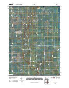Renwick Iowa Historical topographic map, 1:24000 scale, 7.5 X 7.5 Minute, Year 2010