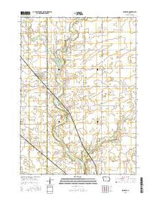 Renwick Iowa Current topographic map, 1:24000 scale, 7.5 X 7.5 Minute, Year 2015