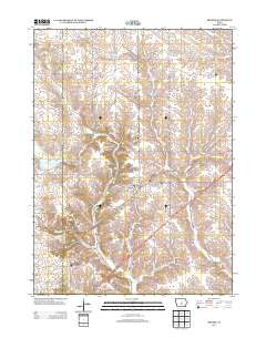 Rhodes Iowa Historical topographic map, 1:24000 scale, 7.5 X 7.5 Minute, Year 2013
