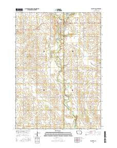 Riceville Iowa Current topographic map, 1:24000 scale, 7.5 X 7.5 Minute, Year 2015