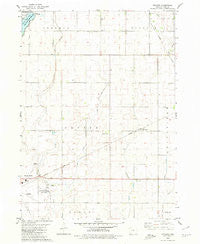 Richard Iowa Historical topographic map, 1:24000 scale, 7.5 X 7.5 Minute, Year 1980