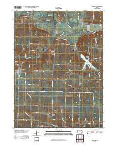 Richland Iowa Historical topographic map, 1:24000 scale, 7.5 X 7.5 Minute, Year 2010