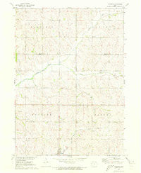 Ricketts Iowa Historical topographic map, 1:24000 scale, 7.5 X 7.5 Minute, Year 1971
