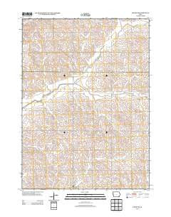 Ricketts Iowa Historical topographic map, 1:24000 scale, 7.5 X 7.5 Minute, Year 2013
