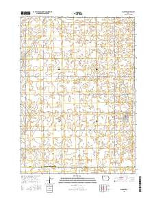 Ringsted Iowa Current topographic map, 1:24000 scale, 7.5 X 7.5 Minute, Year 2015