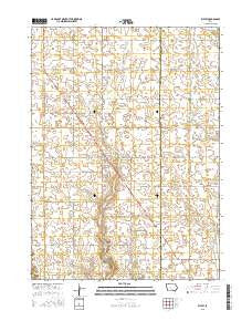 Rippey Iowa Current topographic map, 1:24000 scale, 7.5 X 7.5 Minute, Year 2015