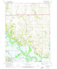 Rising Sun Iowa Historical topographic map, 1:24000 scale, 7.5 X 7.5 Minute, Year 1972