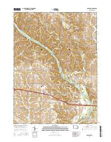 Rochester Iowa Current topographic map, 1:24000 scale, 7.5 X 7.5 Minute, Year 2015