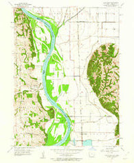 Rock Bluff Nebraska Historical topographic map, 1:24000 scale, 7.5 X 7.5 Minute, Year 1956