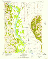 Rock Bluff Nebraska Historical topographic map, 1:24000 scale, 7.5 X 7.5 Minute, Year 1956