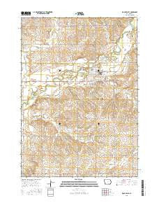 Rock Valley Iowa Current topographic map, 1:24000 scale, 7.5 X 7.5 Minute, Year 2015