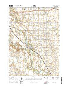 Rockford Iowa Current topographic map, 1:24000 scale, 7.5 X 7.5 Minute, Year 2015
