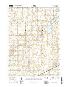 Rockwell City Iowa Current topographic map, 1:24000 scale, 7.5 X 7.5 Minute, Year 2015