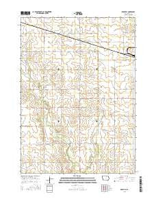 Roseville Iowa Current topographic map, 1:24000 scale, 7.5 X 7.5 Minute, Year 2015