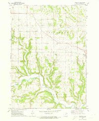 Rossville Iowa Historical topographic map, 1:24000 scale, 7.5 X 7.5 Minute, Year 1971