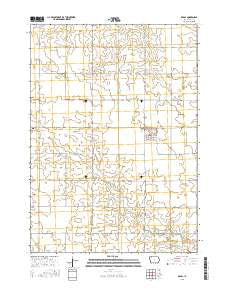 Royal Iowa Current topographic map, 1:24000 scale, 7.5 X 7.5 Minute, Year 2015