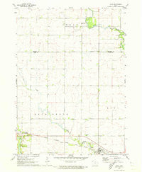 Rudd Iowa Historical topographic map, 1:24000 scale, 7.5 X 7.5 Minute, Year 1971