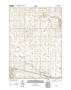 Rudd Iowa Historical topographic map, 1:24000 scale, 7.5 X 7.5 Minute, Year 2013