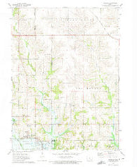 Runnells Iowa Historical topographic map, 1:24000 scale, 7.5 X 7.5 Minute, Year 1972