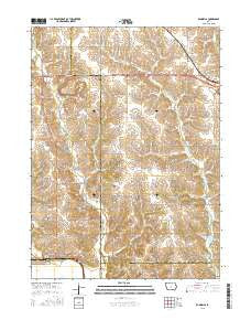 Runnells Iowa Current topographic map, 1:24000 scale, 7.5 X 7.5 Minute, Year 2015