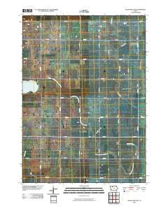 Rush Lake East Iowa Historical topographic map, 1:24000 scale, 7.5 X 7.5 Minute, Year 2010