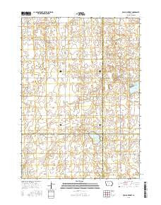 Rush Lake West Iowa Current topographic map, 1:24000 scale, 7.5 X 7.5 Minute, Year 2015
