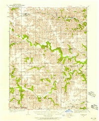 Russell Iowa Historical topographic map, 1:62500 scale, 15 X 15 Minute, Year 1935