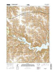 Russell Iowa Current topographic map, 1:24000 scale, 7.5 X 7.5 Minute, Year 2015