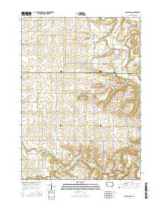 Saint Lucas Iowa Current topographic map, 1:24000 scale, 7.5 X 7.5 Minute, Year 2015
