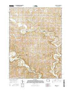 Saint Olaf Iowa Current topographic map, 1:24000 scale, 7.5 X 7.5 Minute, Year 2015