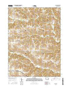 Salina Iowa Current topographic map, 1:24000 scale, 7.5 X 7.5 Minute, Year 2015