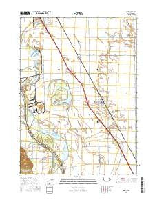 Salix Iowa Current topographic map, 1:24000 scale, 7.5 X 7.5 Minute, Year 2015