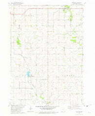 Saratoga Iowa Historical topographic map, 1:24000 scale, 7.5 X 7.5 Minute, Year 1981