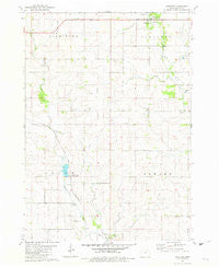 Saratoga Iowa Historical topographic map, 1:24000 scale, 7.5 X 7.5 Minute, Year 1981
