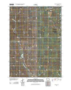 Saratoga Iowa Historical topographic map, 1:24000 scale, 7.5 X 7.5 Minute, Year 2010
