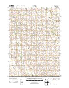 Saratoga Iowa Historical topographic map, 1:24000 scale, 7.5 X 7.5 Minute, Year 2013