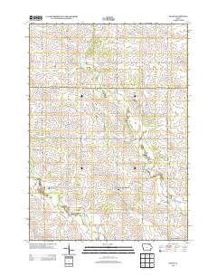 Saude Iowa Historical topographic map, 1:24000 scale, 7.5 X 7.5 Minute, Year 2013