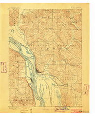Savanna Illinois Historical topographic map, 1:62500 scale, 15 X 15 Minute, Year 1892