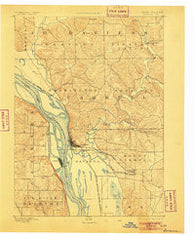 Savanna Illinois Historical topographic map, 1:62500 scale, 15 X 15 Minute, Year 1892