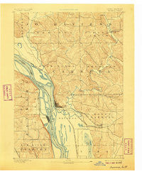 Savanna Illinois Historical topographic map, 1:62500 scale, 15 X 15 Minute, Year 1892