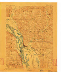 Savanna Illinois Historical topographic map, 1:62500 scale, 15 X 15 Minute, Year 1892