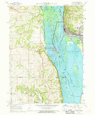 Savanna Illinois Historical topographic map, 1:24000 scale, 7.5 X 7.5 Minute, Year 1967