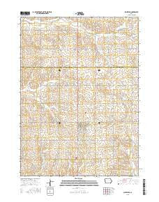 Schleswig Iowa Current topographic map, 1:24000 scale, 7.5 X 7.5 Minute, Year 2015