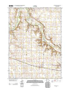 Scranton Iowa Historical topographic map, 1:24000 scale, 7.5 X 7.5 Minute, Year 2013