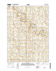 Seneca Iowa Current topographic map, 1:24000 scale, 7.5 X 7.5 Minute, Year 2015