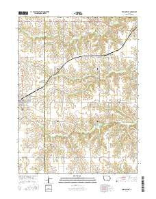 Seymour East Iowa Current topographic map, 1:24000 scale, 7.5 X 7.5 Minute, Year 2015