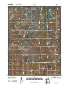 Shannon City Iowa Historical topographic map, 1:24000 scale, 7.5 X 7.5 Minute, Year 2010