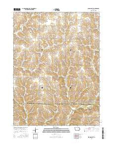 Shannon City Iowa Current topographic map, 1:24000 scale, 7.5 X 7.5 Minute, Year 2015